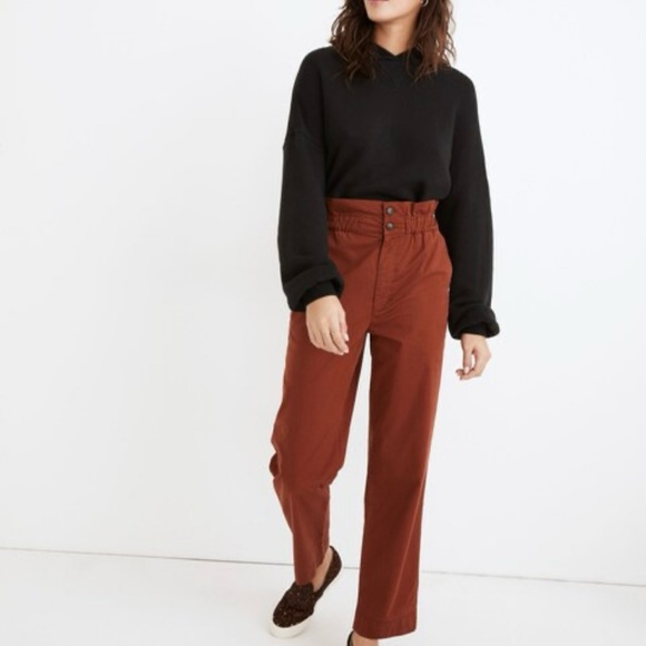 Madewell Paperbag Tapered Pant - Picture 1 of 12
